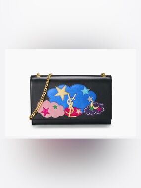 Yves Saint Laurent Cloud and Star Embellished Kate Shoulder Bag